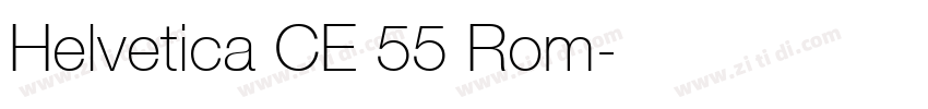 Helvetica CE 55 Rom字体转换